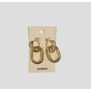 EXPRESS Women's Oval Link Drop Earrings NWT